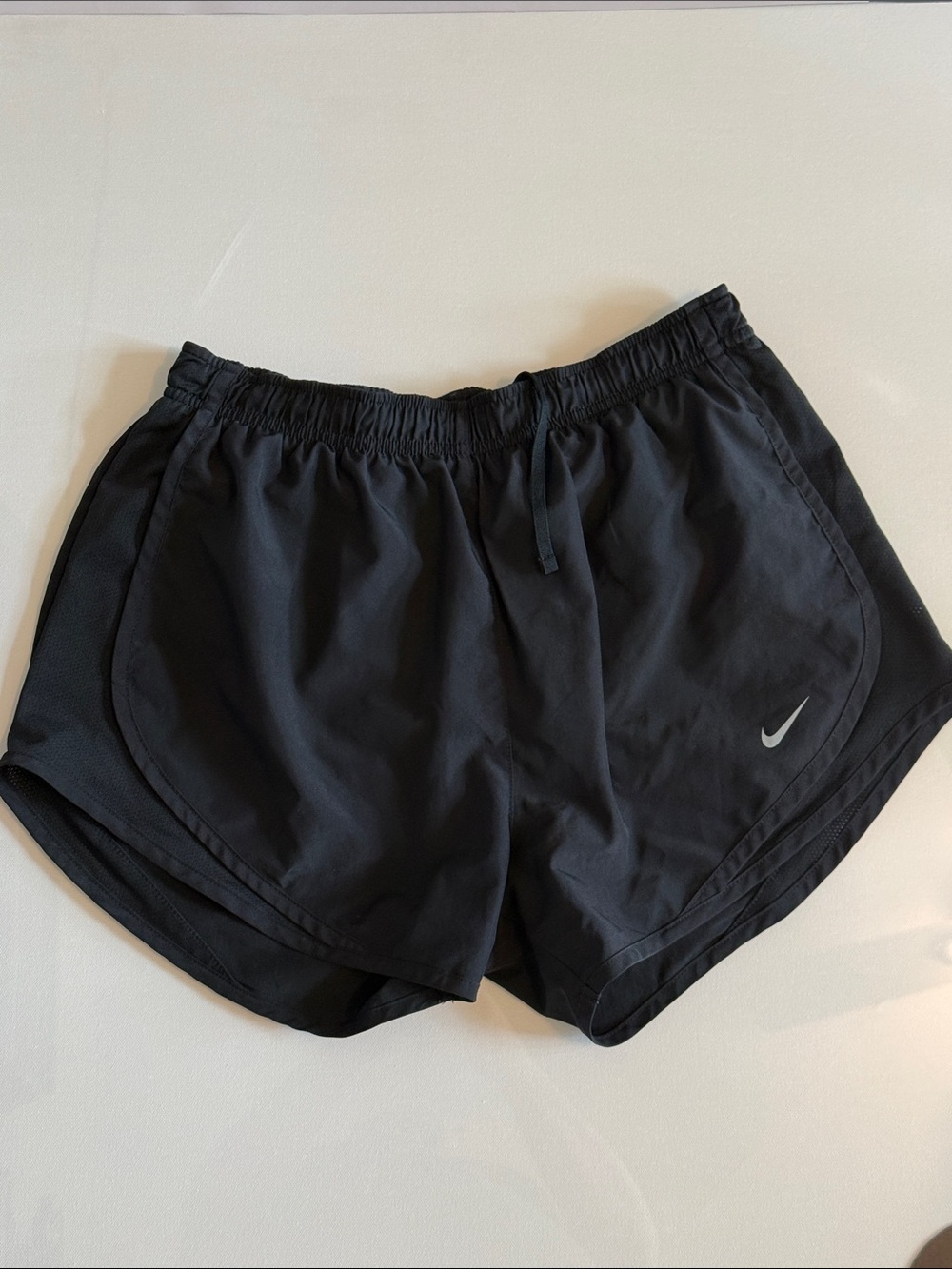 Nike Black Women's Athletic Shorts with Reflective Swoosh